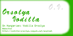 orsolya vodilla business card